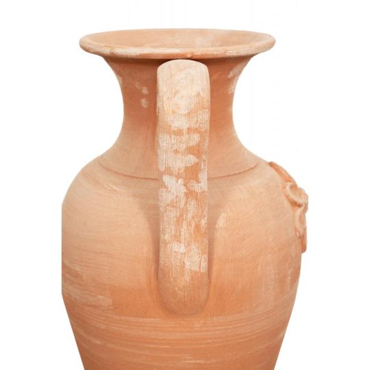 kerti cotto vaza kaspo amfora keramia olasz toszkan fagyallo rusztikus mediterran klasszikus vintage esernyo tarto kerti kert rusztikus voros dekoracio ajandek lameridiana budapest kerti kaspok.jpg